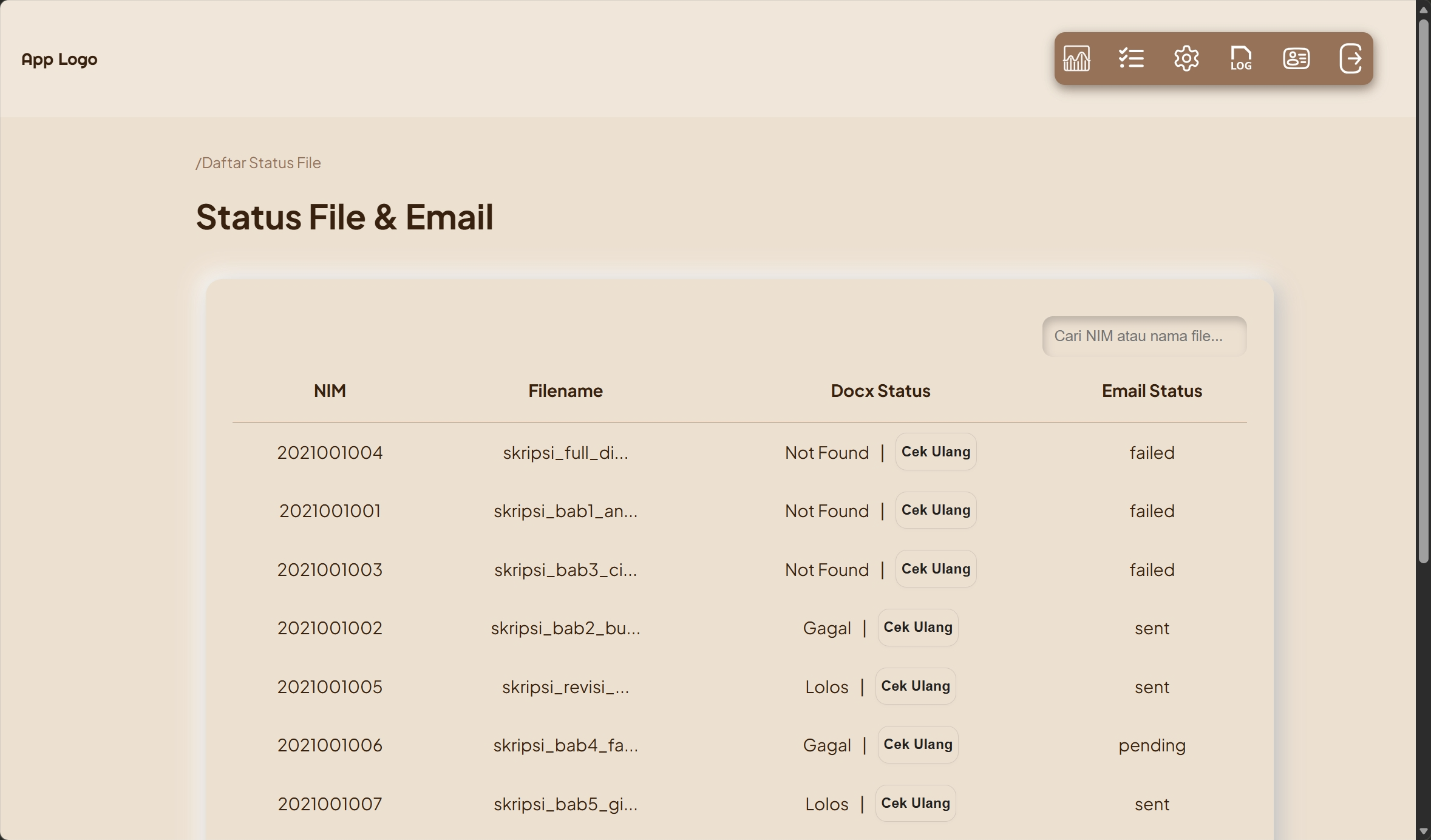 status file docx check